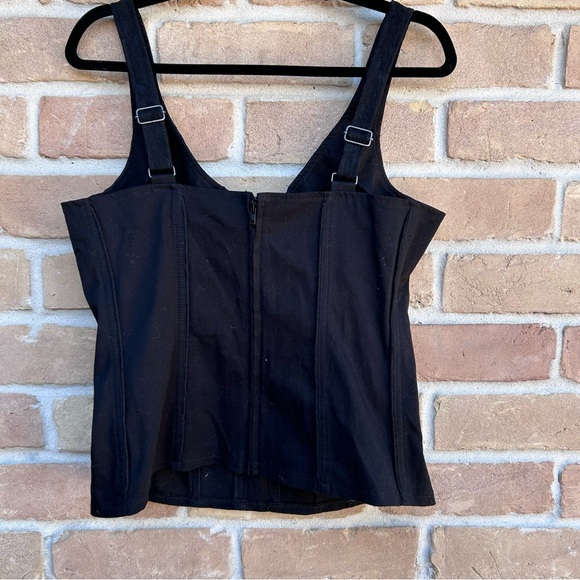 Tripp NYC Corset  Xl Dark Raver Goth Punk Gabber Halloween Wednesday Addams NWT - Picture 5 of 8